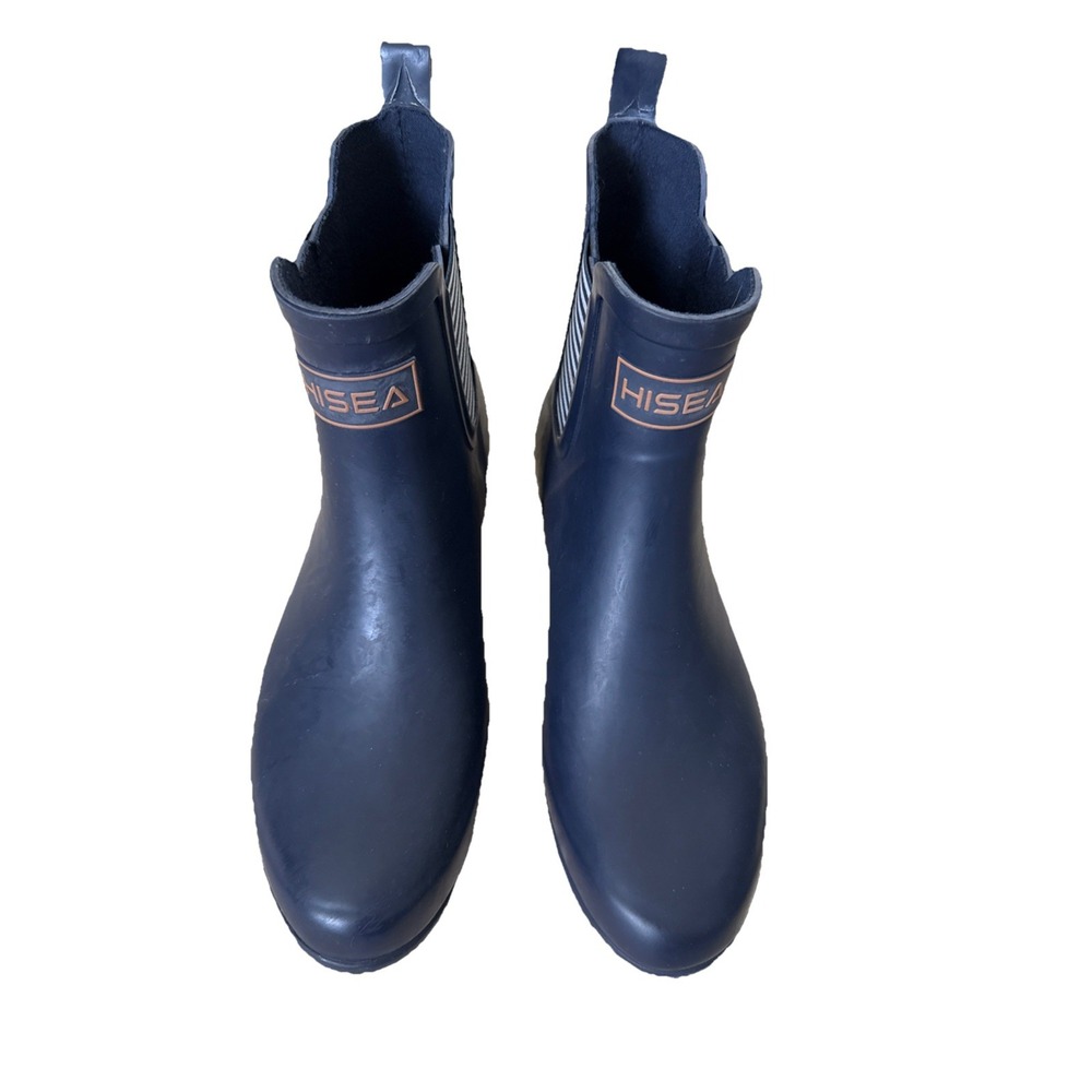 Women's Hisea Serene Waterproof Boots Size 9 Navy Yardwork Rainboots Anti-slip‎